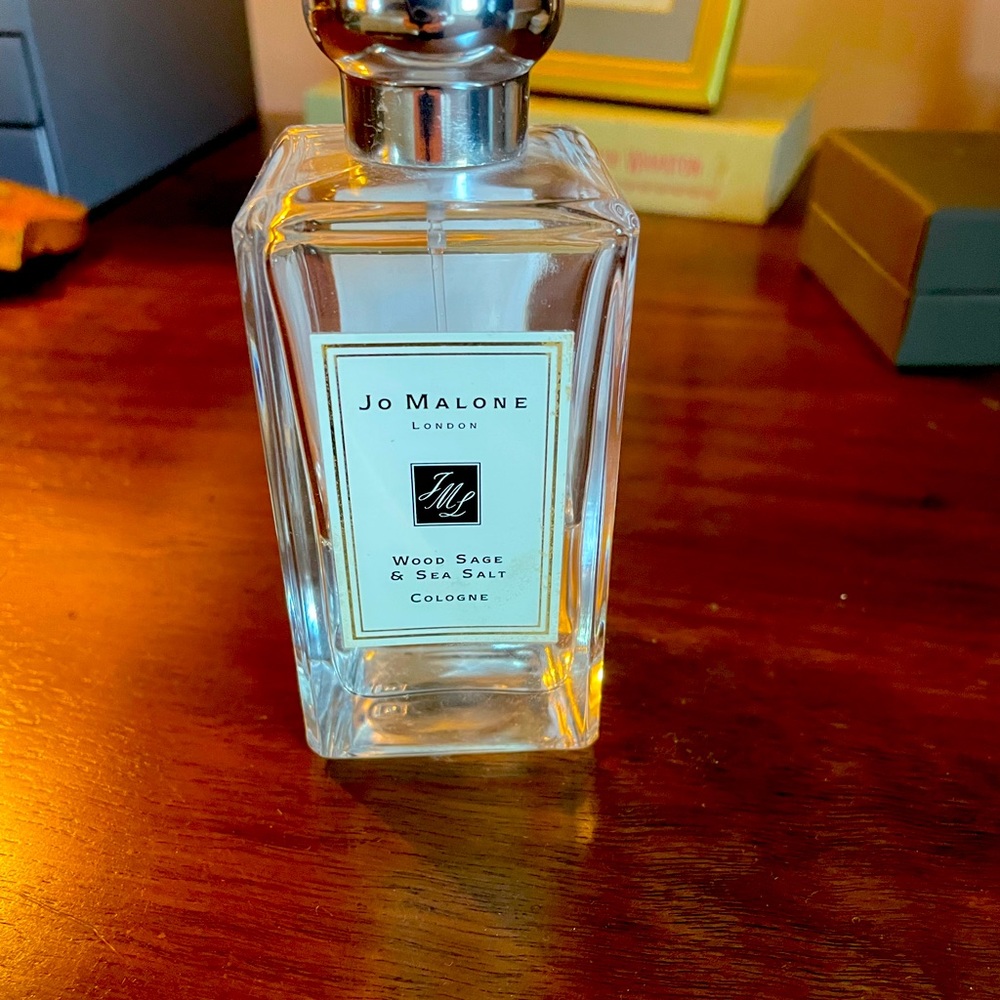 1/4 bottle Jo Malone Wood Sage and Sea Salt perfume